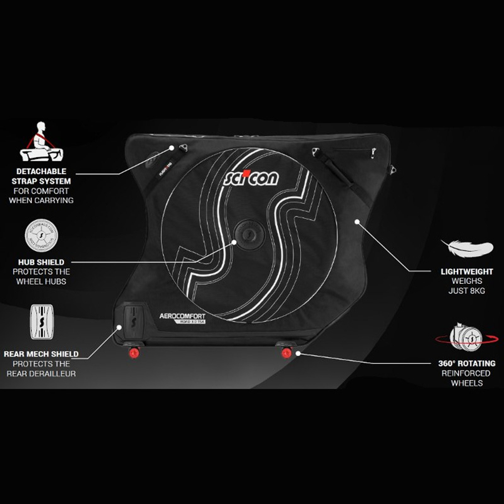 Чехол для перевозки велосипеда велочемодан Scicon AeroComfort 3.0 TSA Bike Travel Bag