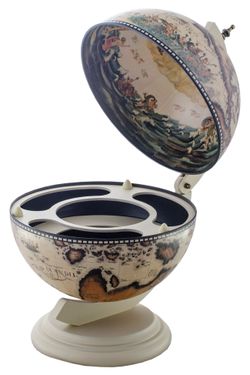 JG33002W Глобус-бар настольный, сфера 33 см, JUFENG