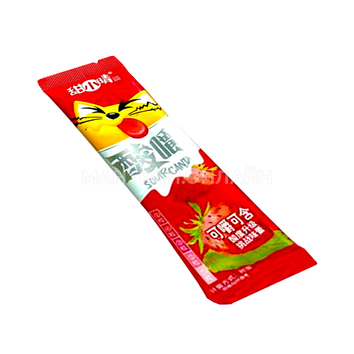 Конфеты драже Tianxiaoqing Sour Candy Милый котик вкус клубника 10 г