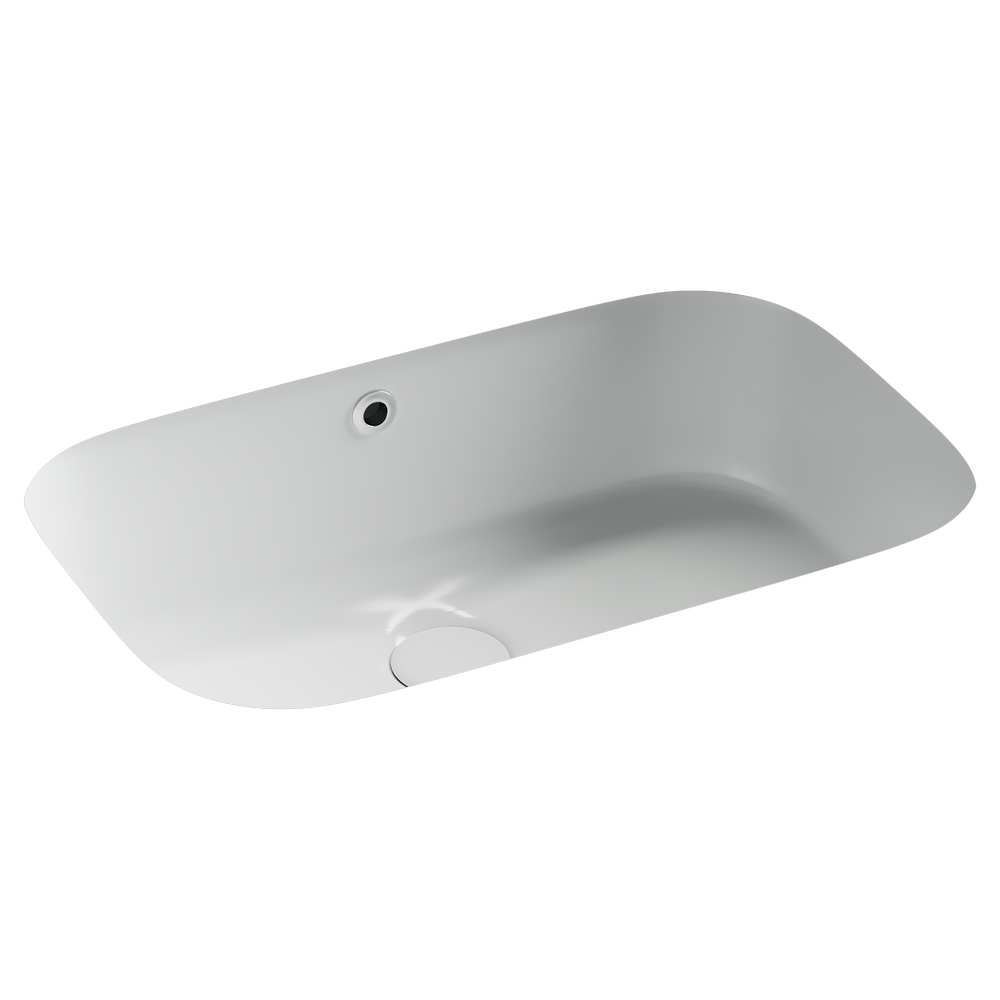 Раковина встраиваемая снизу Ceramicanova Era, c отверстием слива - перелива, 570x395x195 мм, белый, арт.CN15006