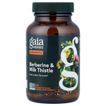 Gaia Herbs, берберин и расторопша, 60 веганских капсул