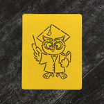 Сова №18 Учёная с книгой