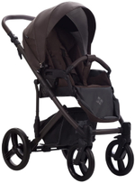 Детская коляска Bebetto Magnum Light Pro 2 в 1 09 коричневая кожа, коричневая рама