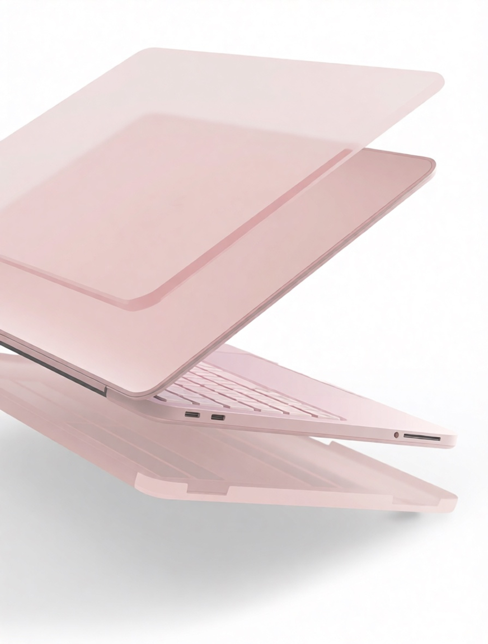 Чехол накладка Gurdini Ultra Slim Case для Macbook Neo 13" (A3404) Transparent Pink