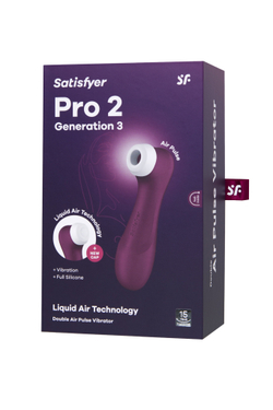 Вакуумный стимулятор клитора Satisfyer Pro 2 Generation 3, красный