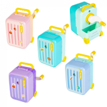 Точилка механическая Alingar, "Чемоданчик", 1 отверстие, пластик.корпус, цвет ассорти, инд. упаковка, 70*90*110 мм