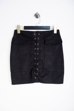 Юбка со шнуровкой, маркировка L, визуально на 48 размер