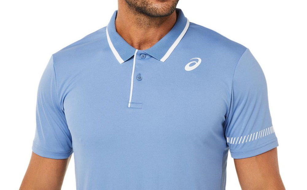 Мужское поло теннисное Asics Court M Polo Shirt - blue harmony
