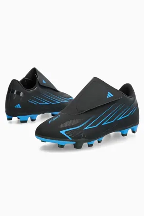 Бутсы adidas F50 Club Hyperfast Velcro FG/MG Junior - черный