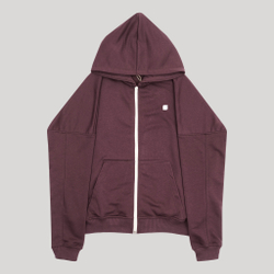 Zip-Up Hoodie LOGO Catawba Grape