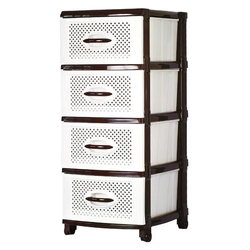 Комод (Шоколадно-белый)