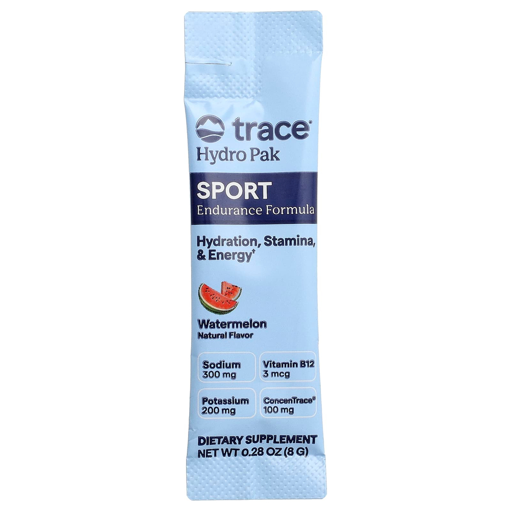 Trace, Hydro Pak Sport, Watermelon, 30 Stick Packs, 0.28 oz (8 g) Each