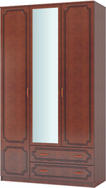 Шкаф ШР-3 Лак платье и белье 1 зеркало