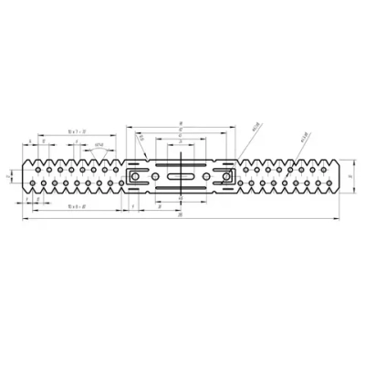Подвес прямой крепежный k-house для ПП 60х27, 285мм, толщина 1 мм, 100шт.