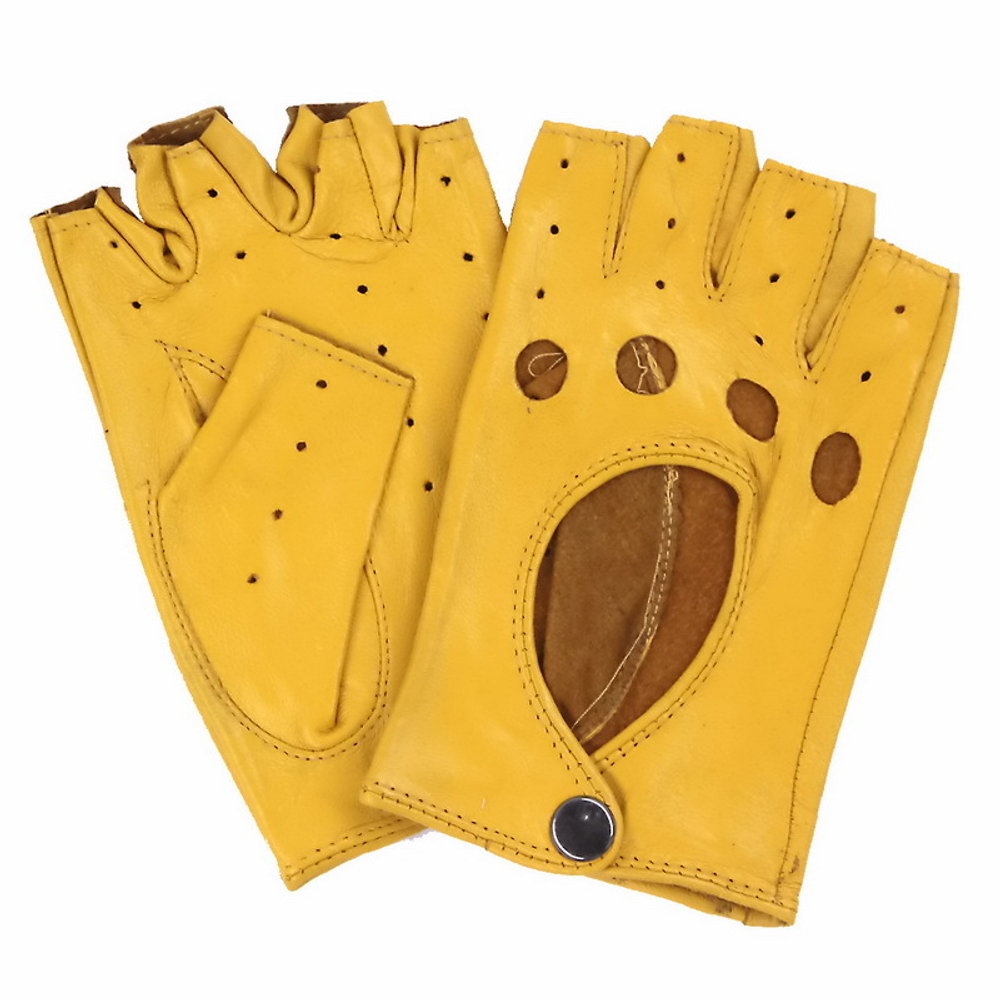 Перчатки женские желтые