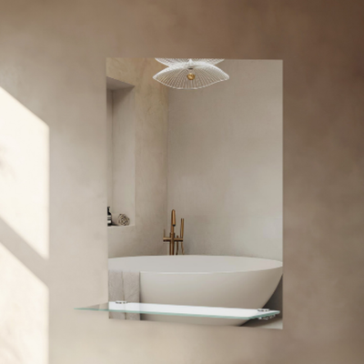 Зеркало интерьерное настенное, с полкой, 30×40 см