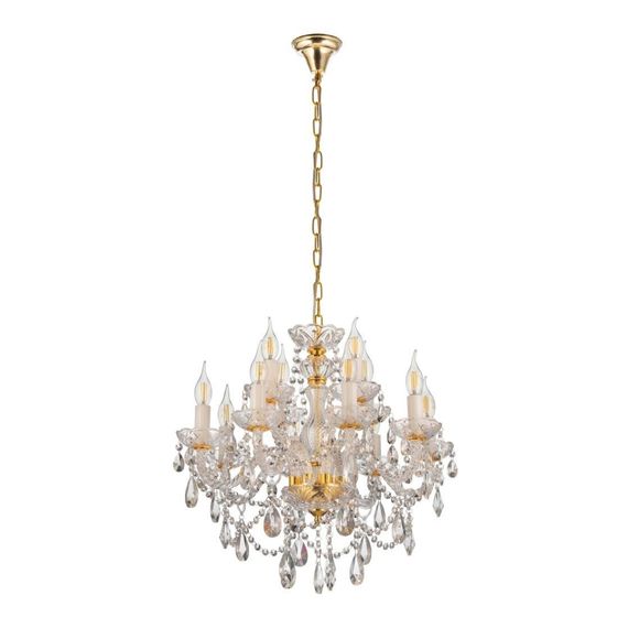 Подвесная люстра Lumina Deco Eliza LDP 7026-8+4 SL+GD