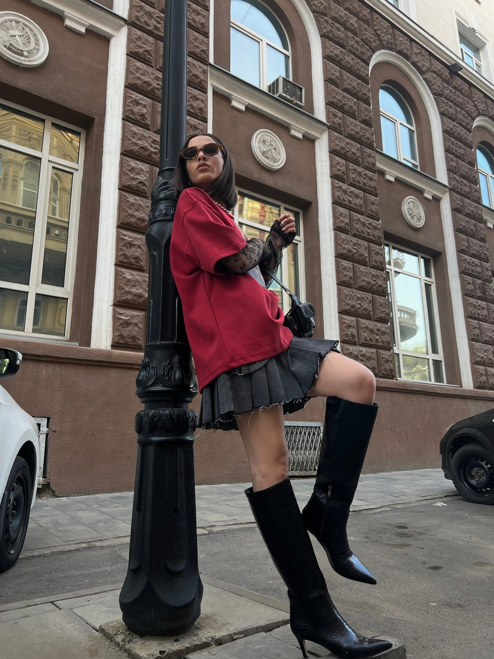 Футболка с фактурным принтом