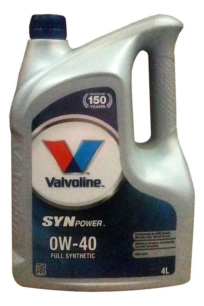 Масло моторное синтетическое  Valvoline SynPower  0W40  4л