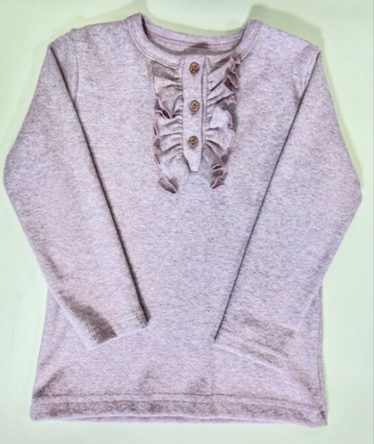 Лонгслив утепленый для девочки