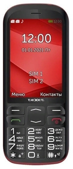 Мобильный телефон teXet TM-B409 черный-красный
