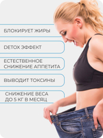 Система очищение 120 капсул / Хитозан, альгинат кальция и ламинария / Детокс и восстановление микрофлоры