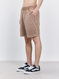 Шорты garment dyed (бежевый)