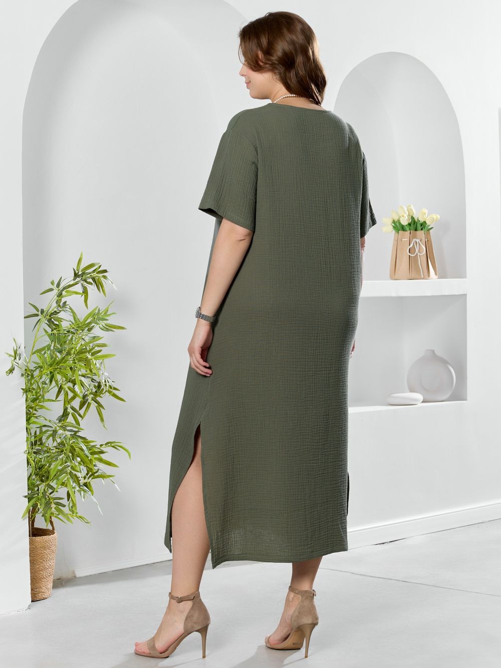 Платье Вуаль-1 Виотекс ХАКИ