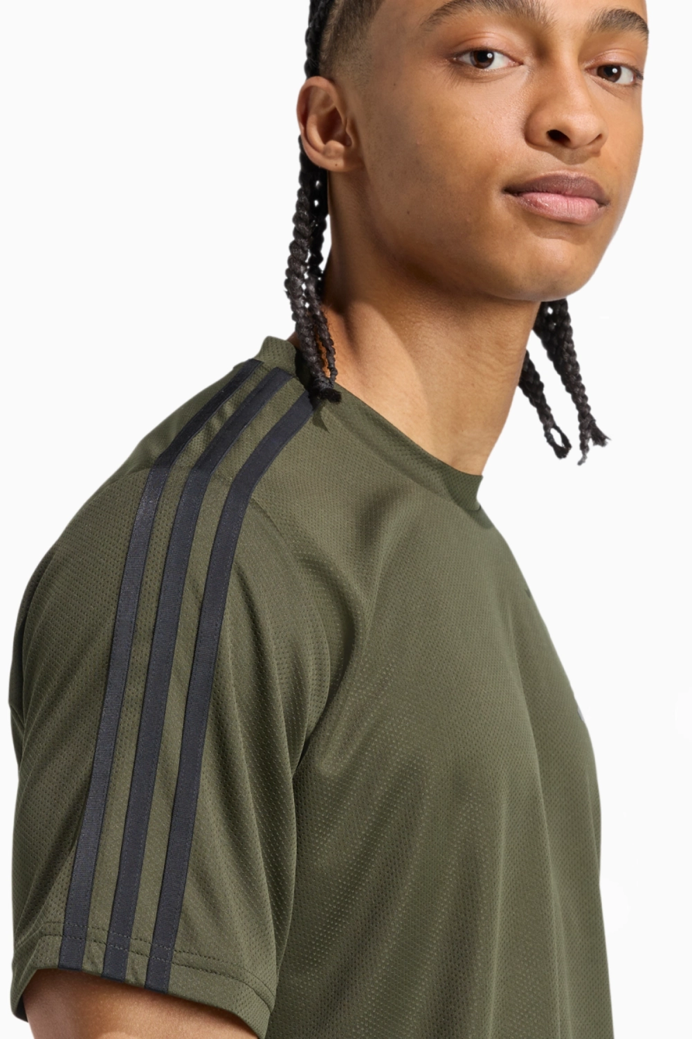 Футболка adidas Train Essentials 3-Stripes - зеленый