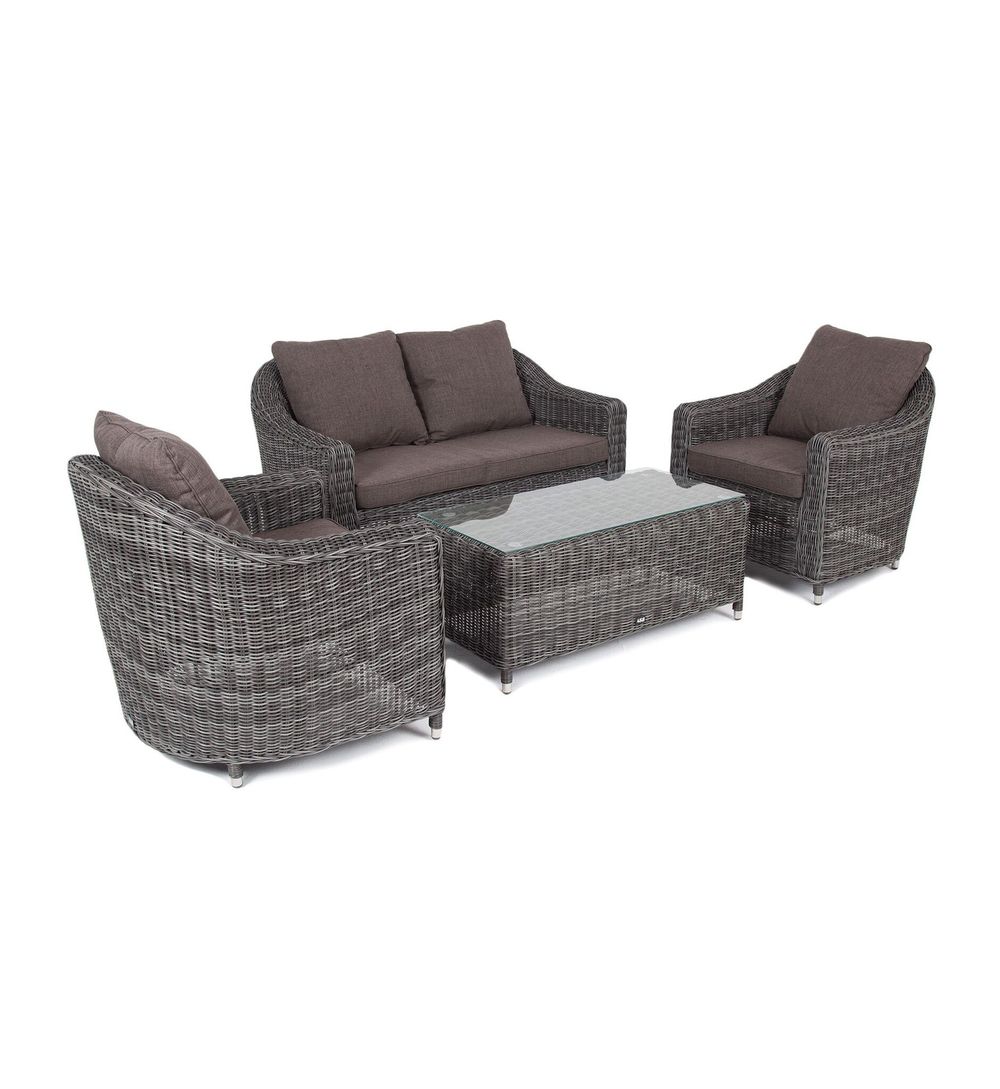 "Кон Панна" лаунж-зона из искусственного ротанга, цвет графит