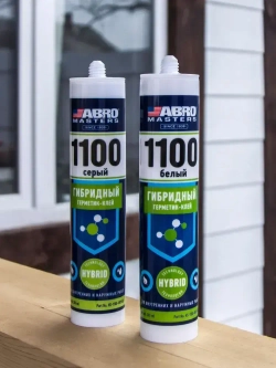 Однокомпонентный универсальный гибридный герметик-клей нового поколения на основе MS-полимера (серый) ABRO MASTERS