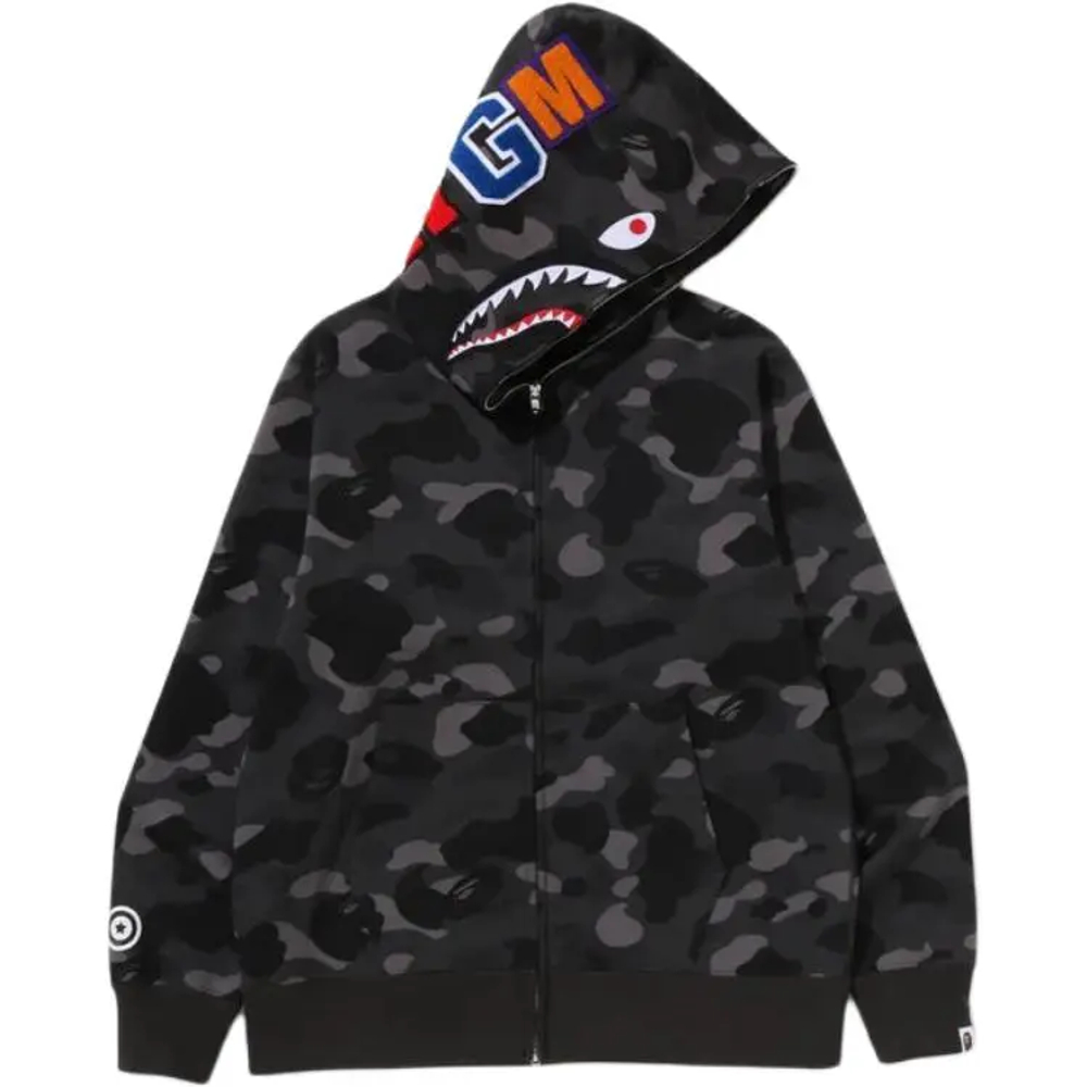 A Bathing Ape Bathing Ape Ss26 Color Camo Shark Full Zip Худи Свитшот