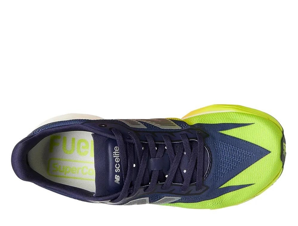 Кроссовки для бега женские New Balance Fuelcell SuperComp Elite v5 W Тёмно-синий-Лайм