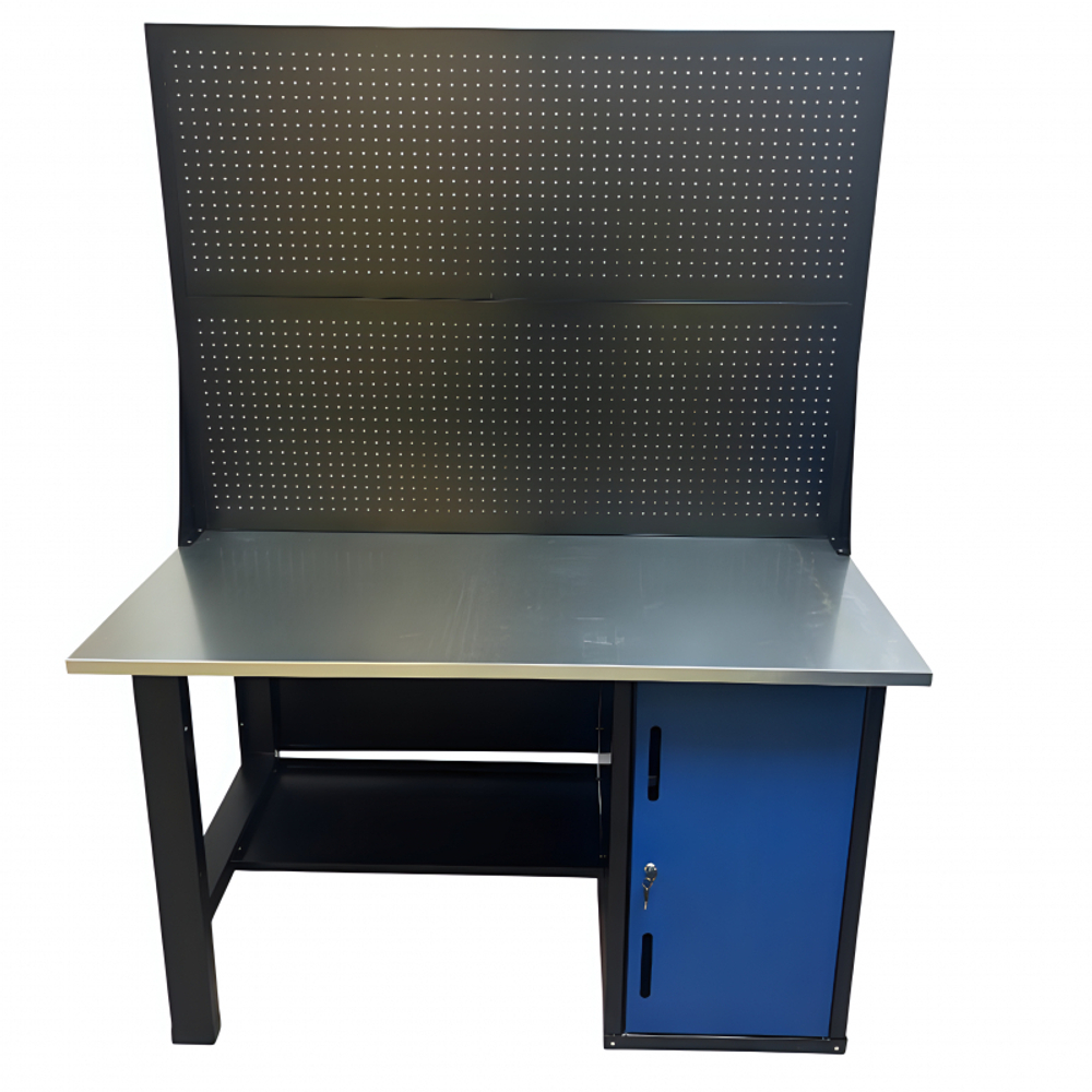 Верстак инструментальный GWT-V1400T2 Great Wolf, тумба с дверью, 2 экрана, 1400x700