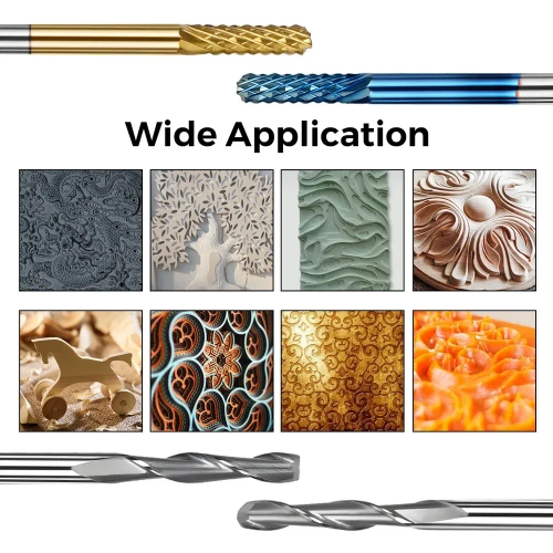 TWOTREES карбида резак набор CNC маршрутизатор биты режущий инструмент 1/8" 3.175 мм хвостовик для TTC450 CNC 3018 Pro