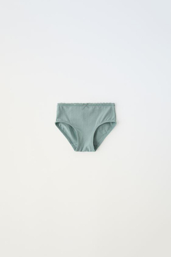 ZARA НАБОР ИЗ ШЕСТИ ТРУСОВ ИЗ РЕЛЬЕФНОЙ ТКАНИ, РАЗНОЦВЕТНЫЙ