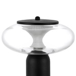 612917 Настольная лампа PALERMO 8W LED 350LM G ЧЕРНЫЙ/ПРОЗРАЧНЫЙ 3000K