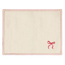 Салфетка под приборы Fancy Bows бежевого цвета из коллекции Essential, 35х45 см