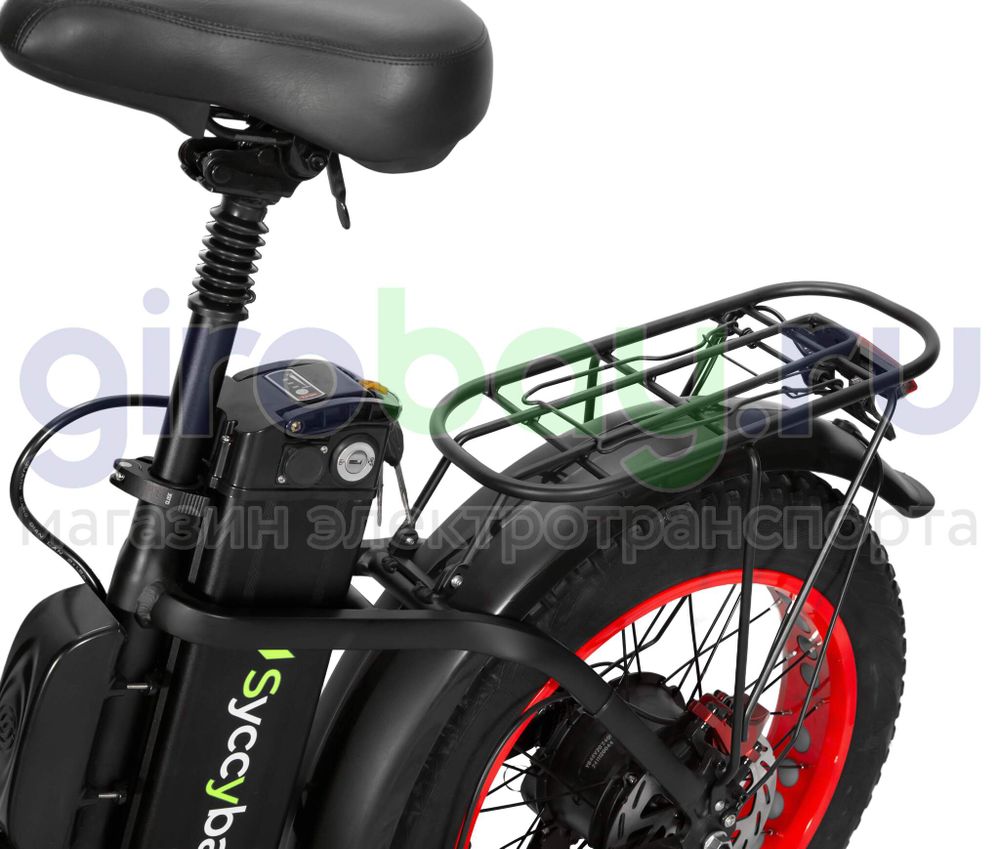 Электровелосипед Syccyba F11 Pro 2025 года (48V/15Ah) - Красный обод фото №7