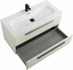Тумба с раковиной Cezares ECO-CER-N 100 ECO-CER-N-1000-2C-SO-AS-P альпака брашированная