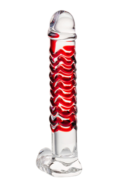 Нереалистичный фаллоимитатор Sexus Glass, стекло, прозрачный, 16 см (912023)