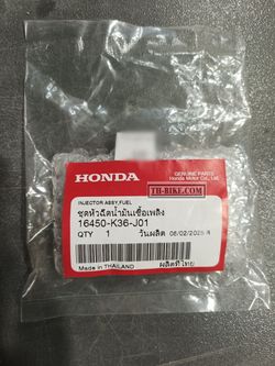 16450-K36-J01. INJECTOR ASSY., FUEL. HONDA