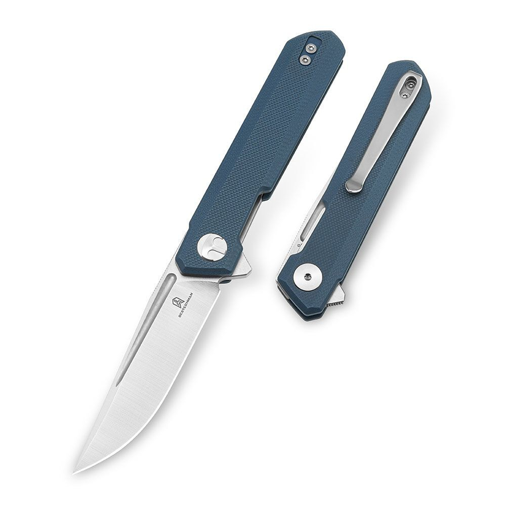 Нож туристический Bestechman Mini Dundee сталь D2, рукоять G10 серая