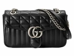 Сумка на плечо Gucci GG Marmont маленького размера черный