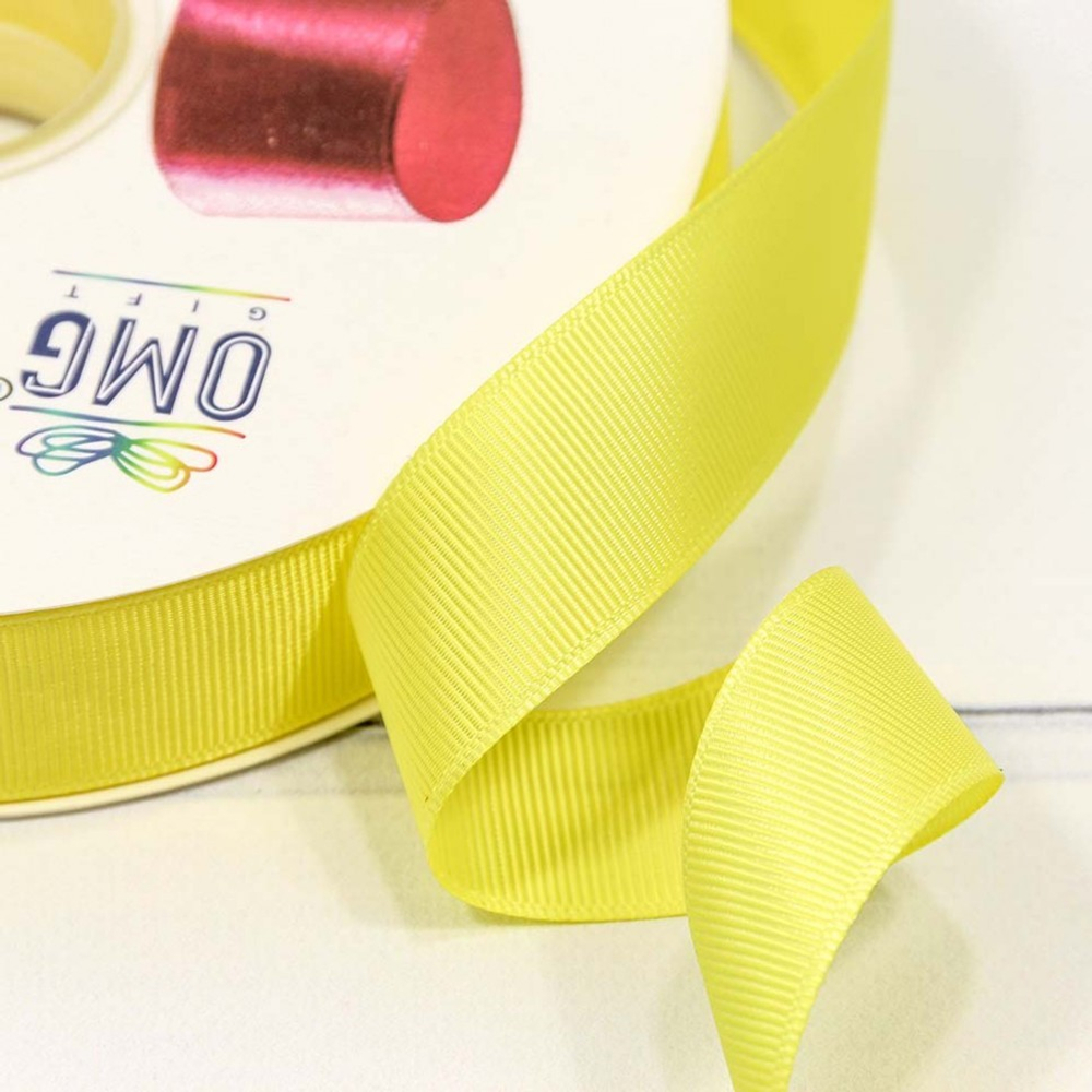 Лента Репсовая 2,5см х 110м (Желтый)