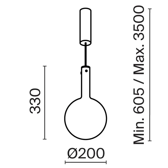 Подвесной светильник Туманность / Nebula 3000К 4Вт Maytoni mod182pl-l4w3k