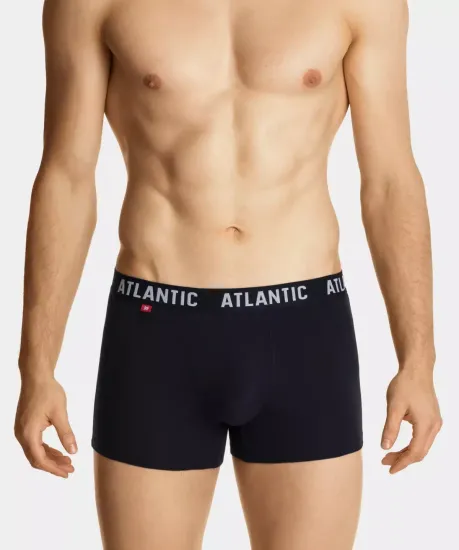 Трусы мужские боксеры (3шт), Atlantic 3MH-167, темно-синие