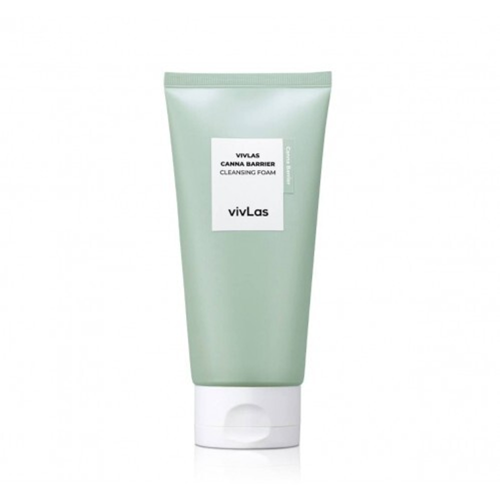 Vivlas Canna Barrier Cleansing Foam очищающая пенка с гиалуроновой кислотой и центеллой азиатской