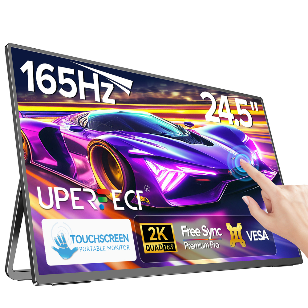 24.5" Портативный сенсорный игровой монитор UPERFECT Umax25 Tocuh 2560x1440, 165 Гц, IPS