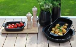KitchenAid Блюдо для тарталеток 29 см матовое черное